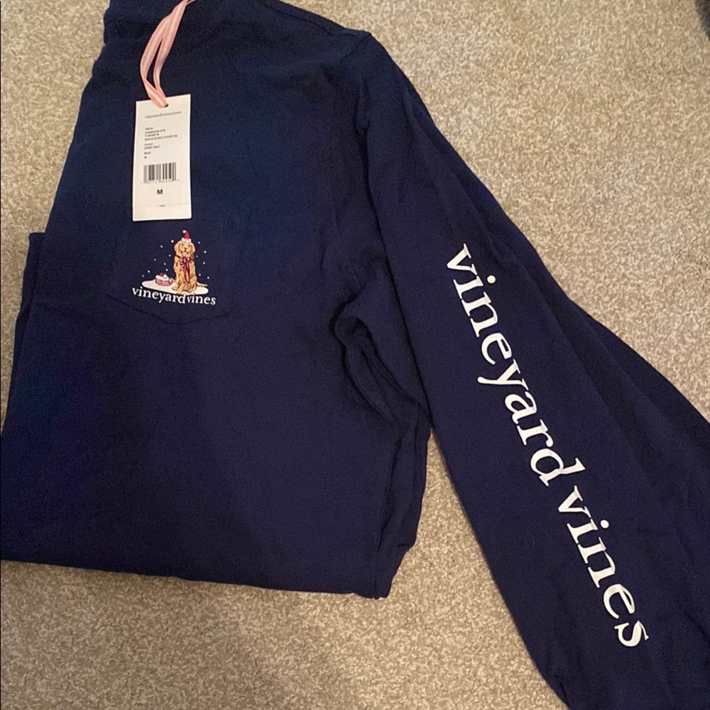 Vineyard Vines Navy Long Sleeve Shirt
